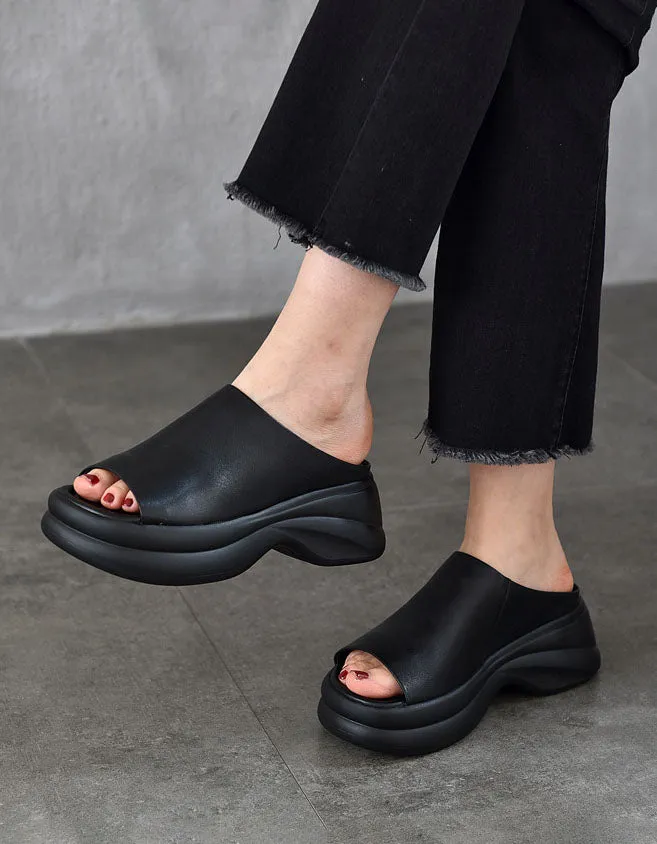 Summer Comfortable Open Toe Platform Sandals Slippers