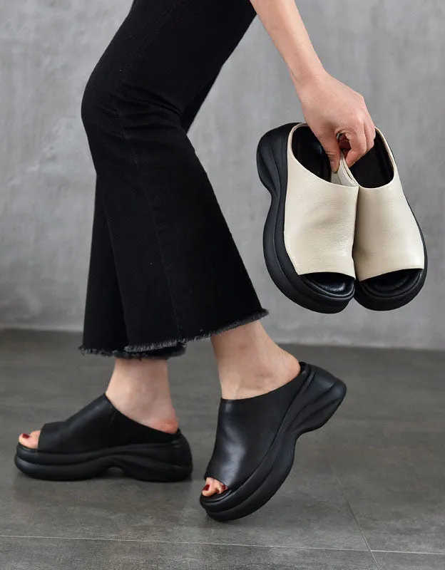 Summer Comfortable Open Toe Platform Sandals Slippers
