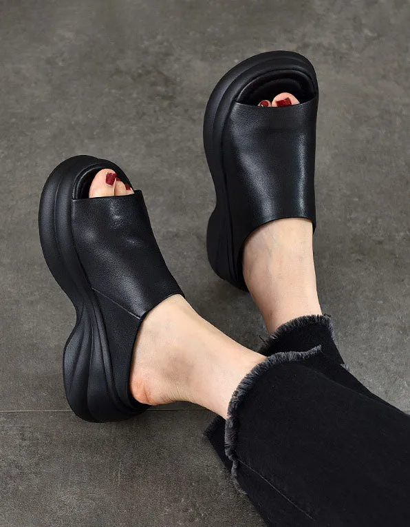 Summer Comfortable Open Toe Platform Sandals Slippers