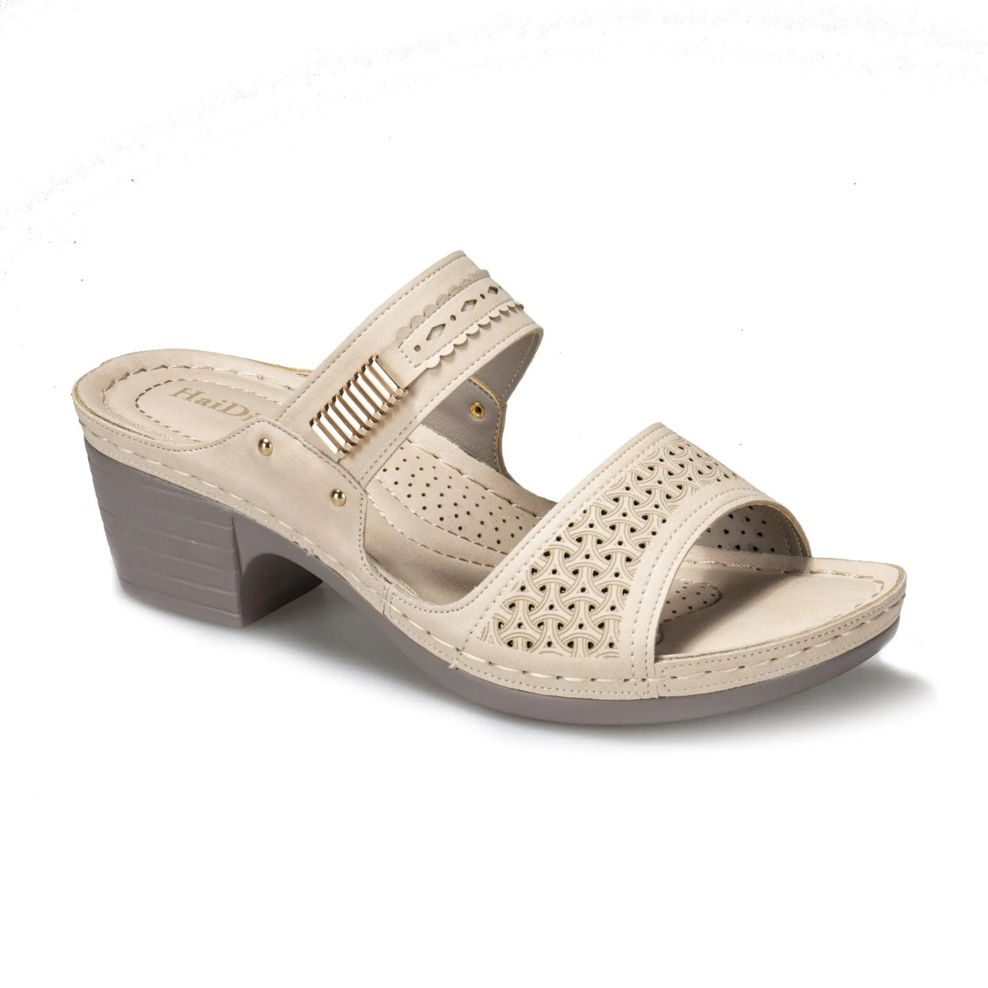 Summer New Cross-Border Home Casual Pierced Air With Slope With Solid Color Women'S Slippers In Stock