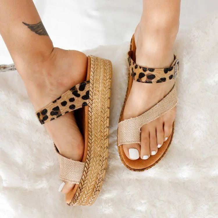 Summer Woven Hemp Rope Platform Shoes