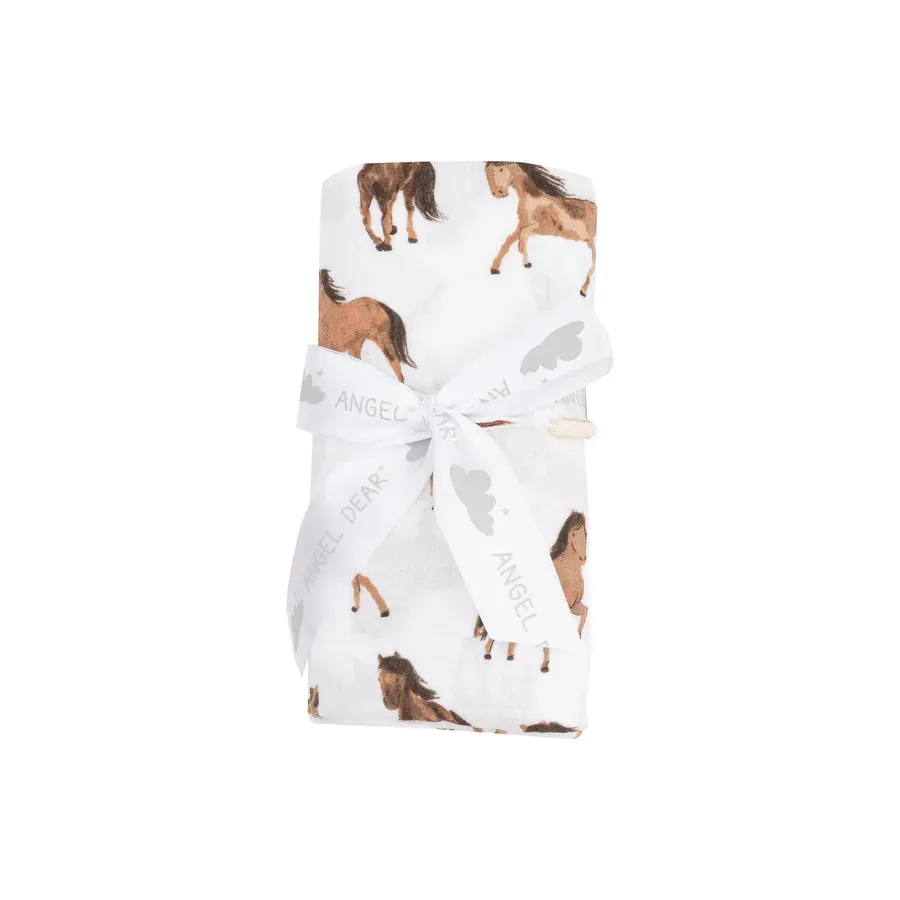 Swaddle Blanket, Horses