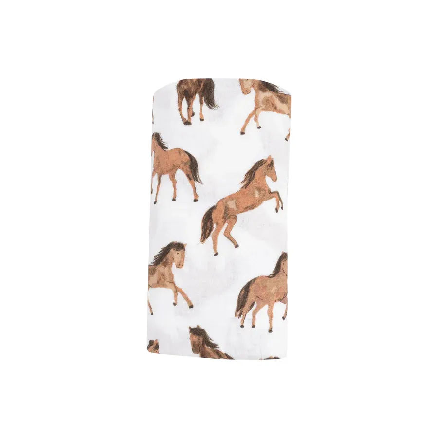 Swaddle Blanket, Horses