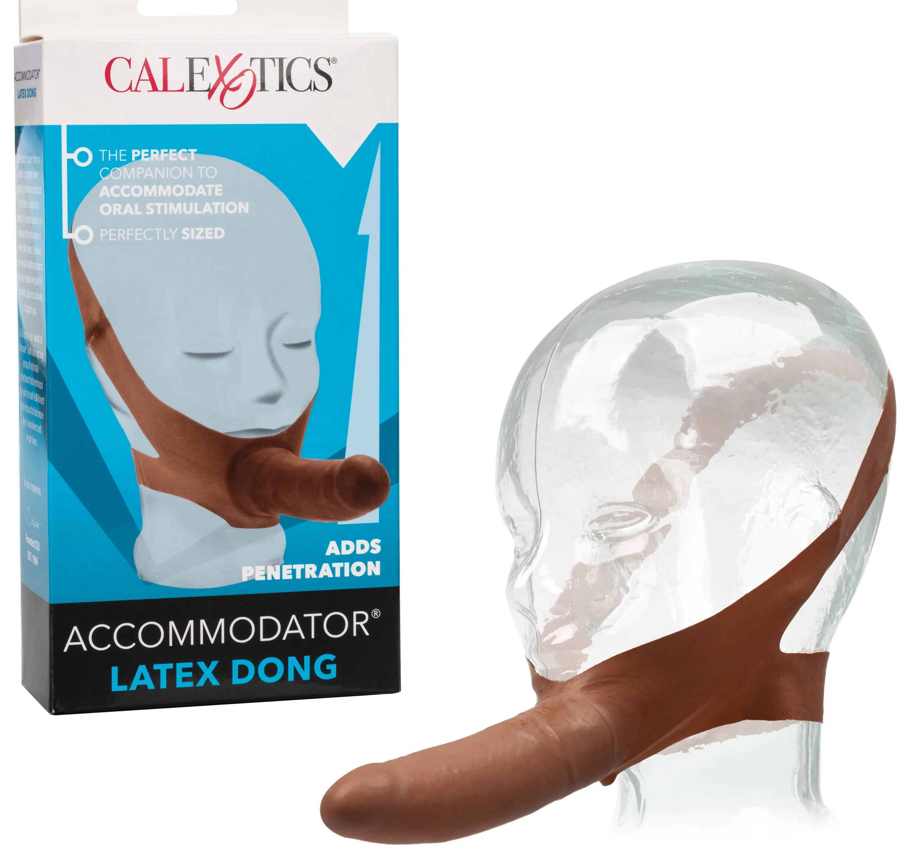 The &quot;Original&quot; Accommodator Latex Dong - Brown