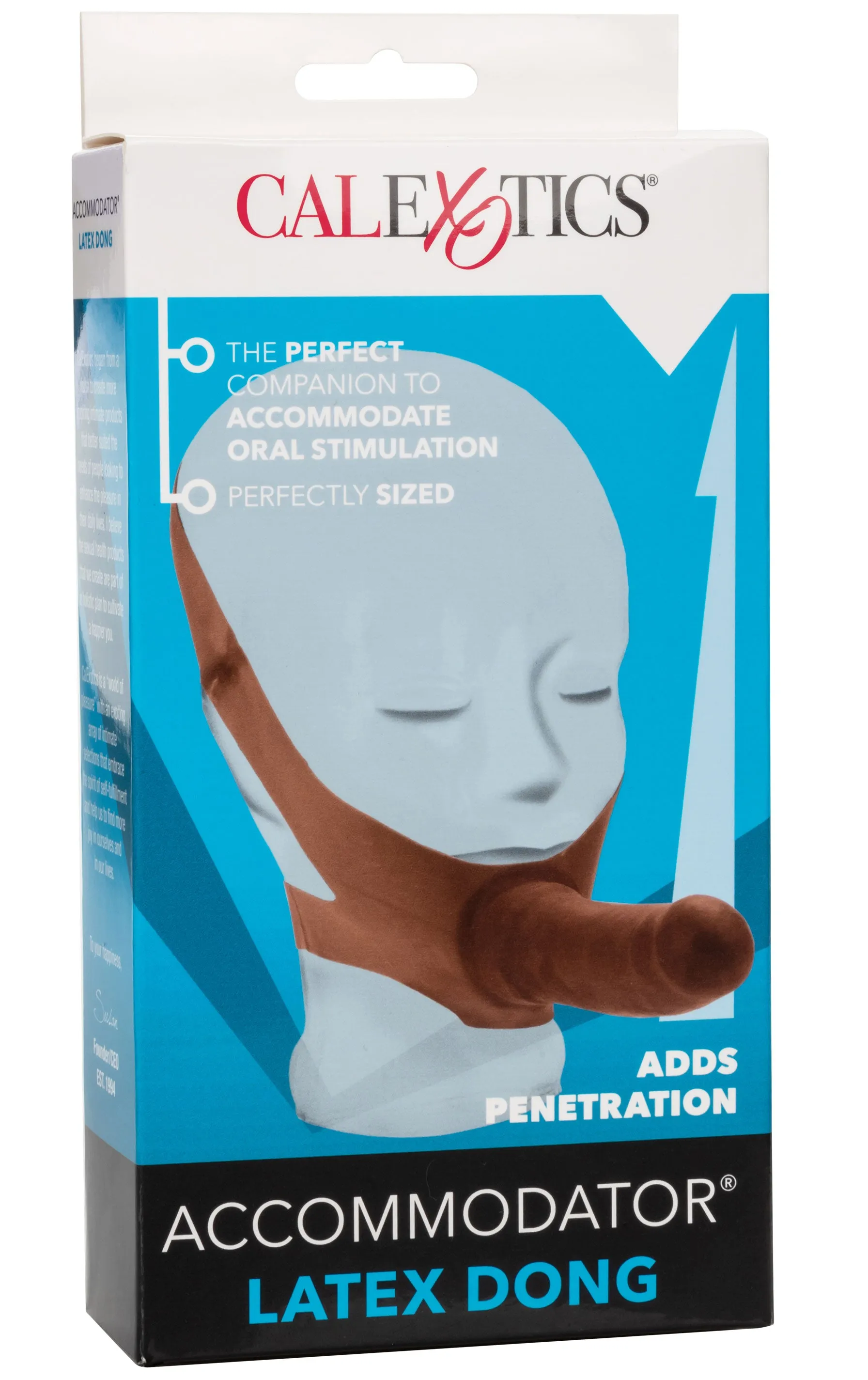 The &quot;Original&quot; Accommodator Latex Dong - Brown