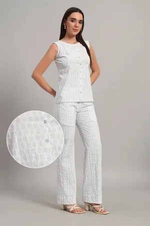 The Summer Ease Set, White & Blue