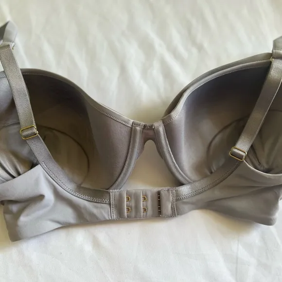 THIRDLOVE  24/7 Classic Contour Plunge Bra NWT Grey O-36
