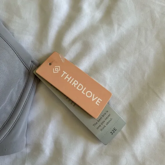 THIRDLOVE  24/7 Classic Contour Plunge Bra NWT Grey O-36