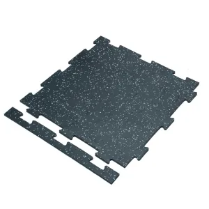 Titan 2'x2' Grey Rubber Tile
