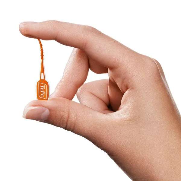 Toothpicks TePe EasyPick™ OrangeXS/S Blue M/L 36 & 1 Travel Case
