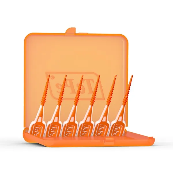 Toothpicks TePe EasyPick™ OrangeXS/S Blue M/L 36 & 1 Travel Case