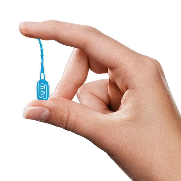 Toothpicks TePe EasyPick™ OrangeXS/S Blue M/L 36 & 1 Travel Case