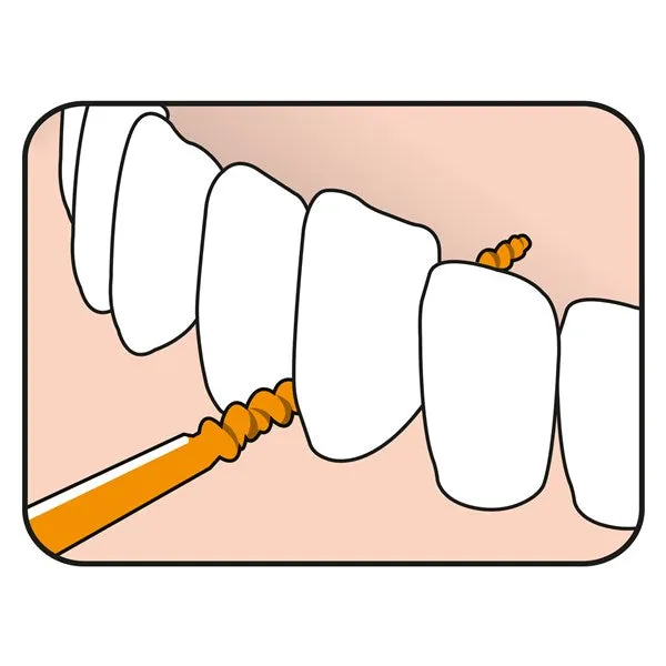 Toothpicks TePe EasyPick™ OrangeXS/S Blue M/L 36 & 1 Travel Case