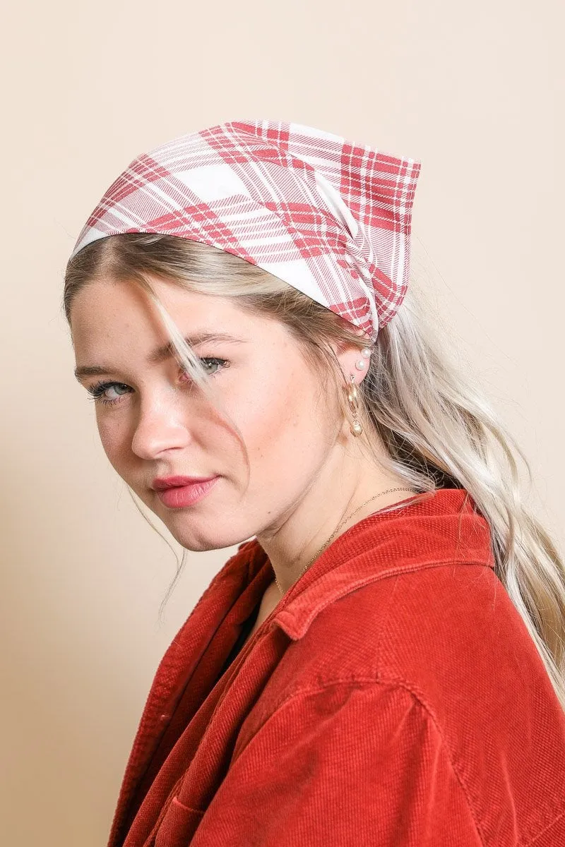 Triangle Flannel Head Scarf