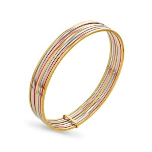 Tricolor Seven Stack Bangle