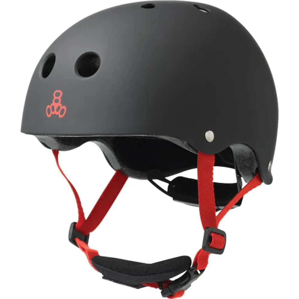Triple 8 - Lil 8 Certified Youth Helmet Black Rubber