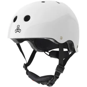 Triple 8 - Lil 8 Certified Youth Helmet White Glossy