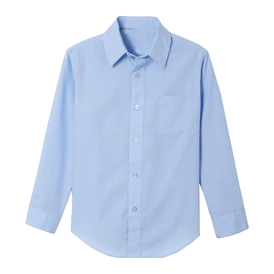 UNISEX YOUTH LONG SLEEVE OXFORD SHIRT