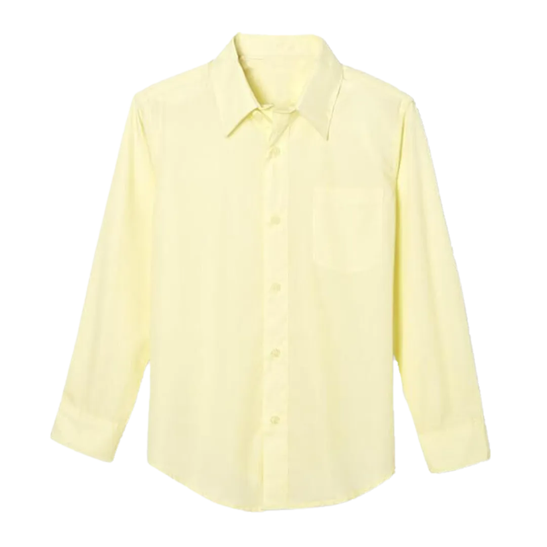 UNISEX YOUTH LONG SLEEVE OXFORD SHIRT