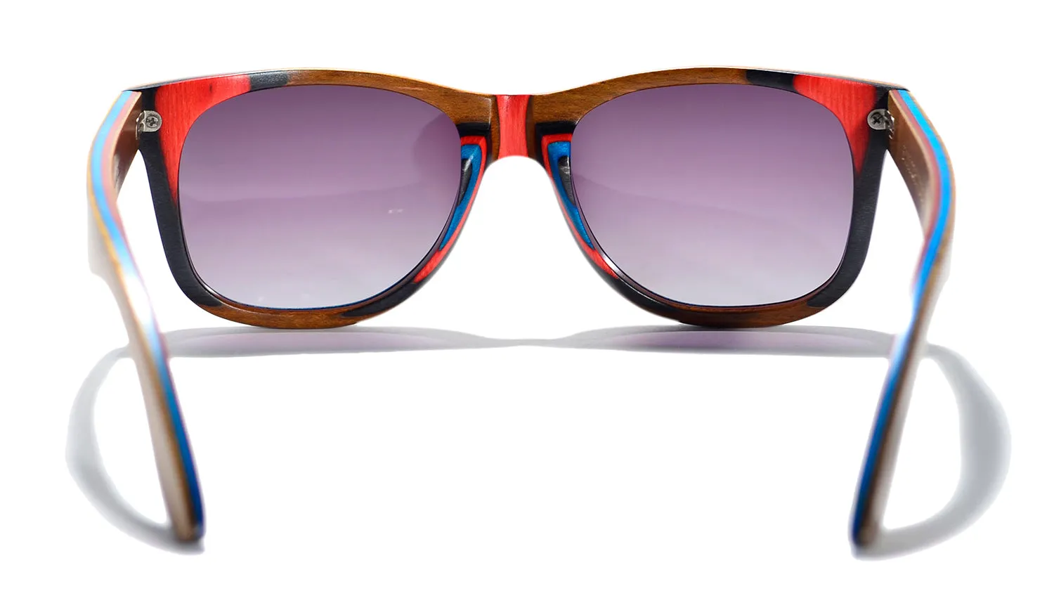 Vert Series / Driftwood Brown / Reclaimed Skate Deck Wood Sunglasses / Polarized Lenses
