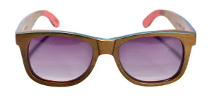 Vert Series / Driftwood Brown / Reclaimed Skate Deck Wood Sunglasses / Polarized Lenses