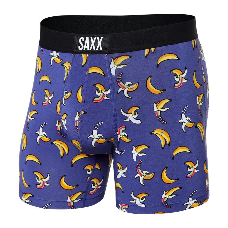 Vibe Boxer Brief - Rainbow Bananas Navy