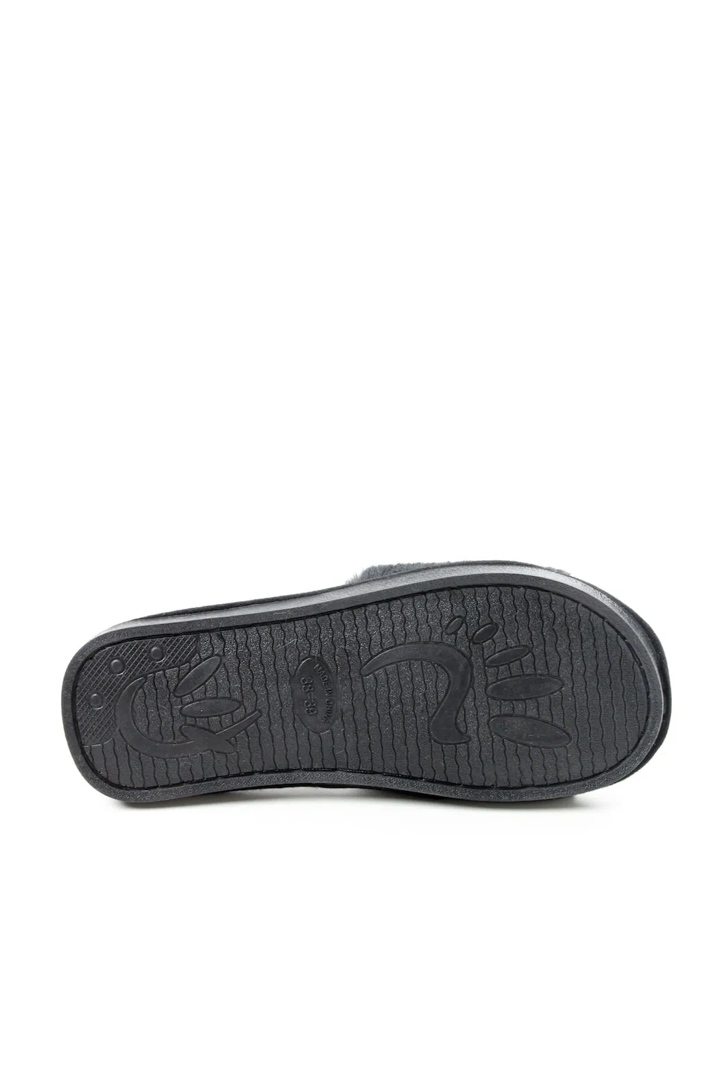 Viny - Cross Faux Fur Slipper