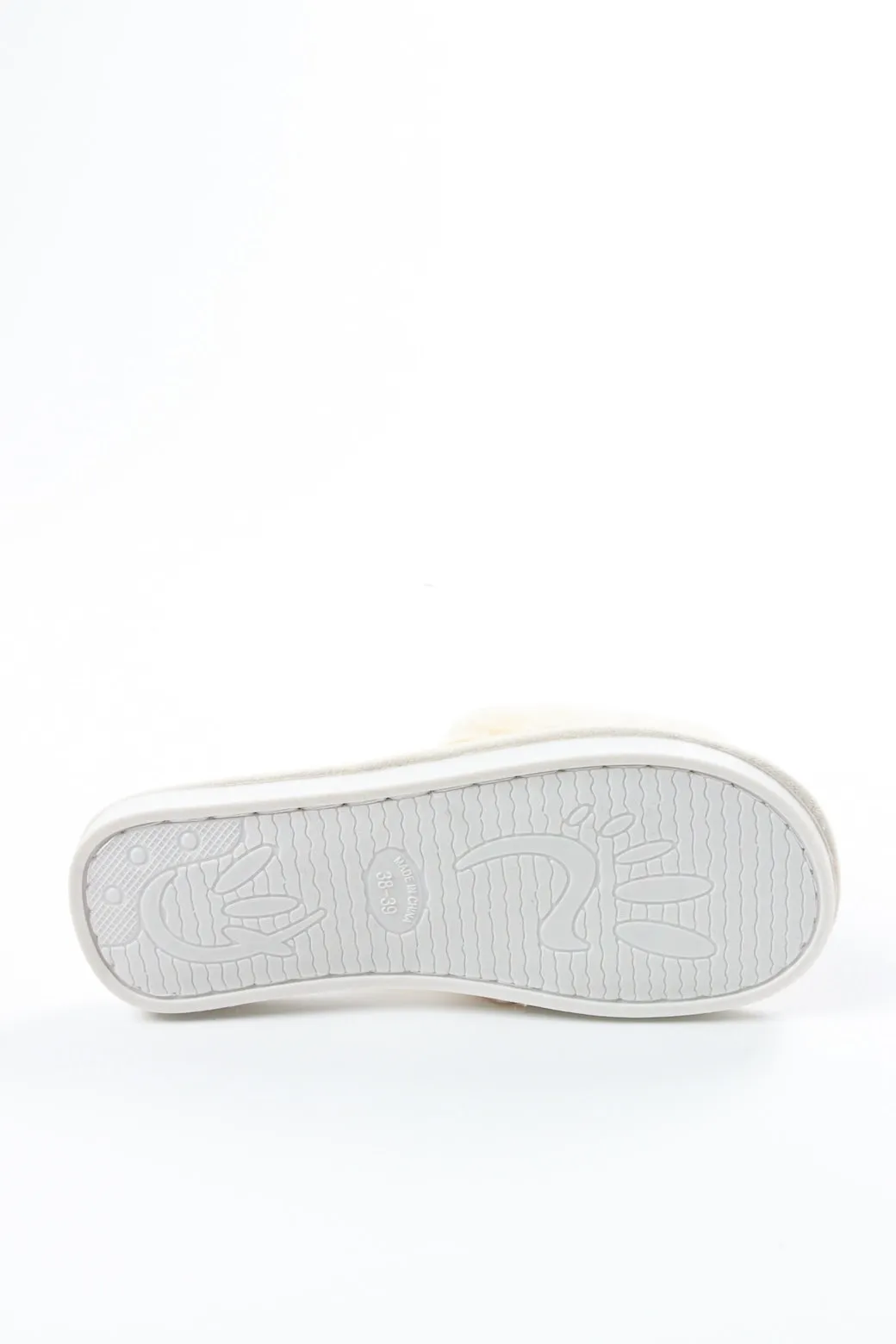 Viny - Cross Faux Fur Slipper