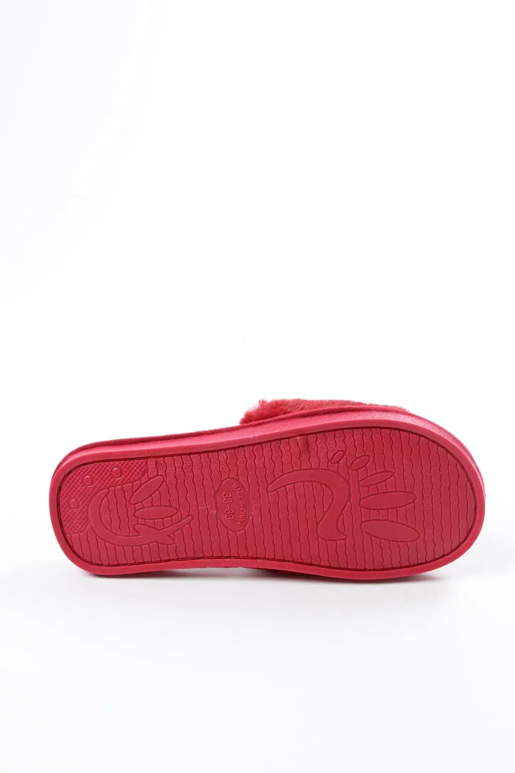 Viny - Faux Fur Panda Slipper For Women