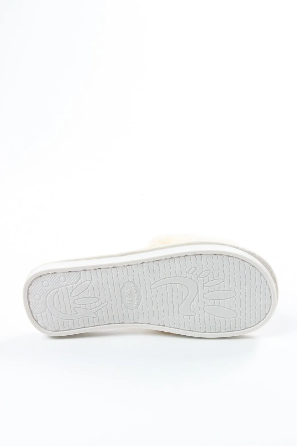 Viny - Faux Fur Panda Slipper For Women