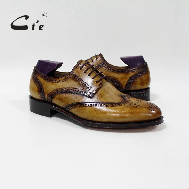 Welted custom handmade men's leather shoe100%genuine calf leather men's flats dress suit shoe breathable derby D-01