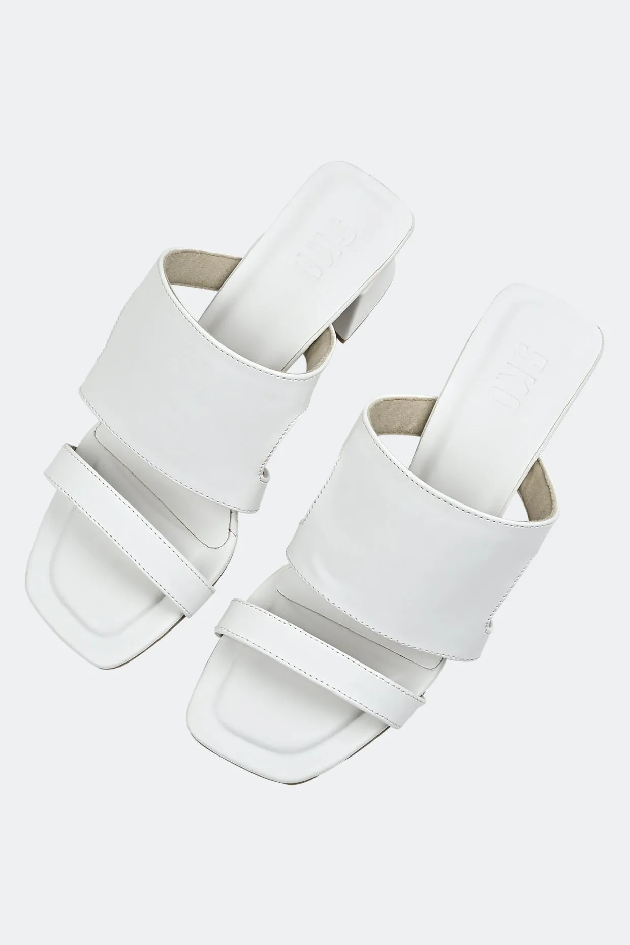 White Cut Out Heels For Women