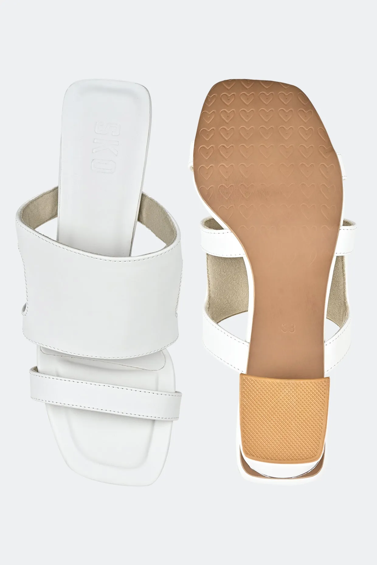 White Cut Out Heels For Women