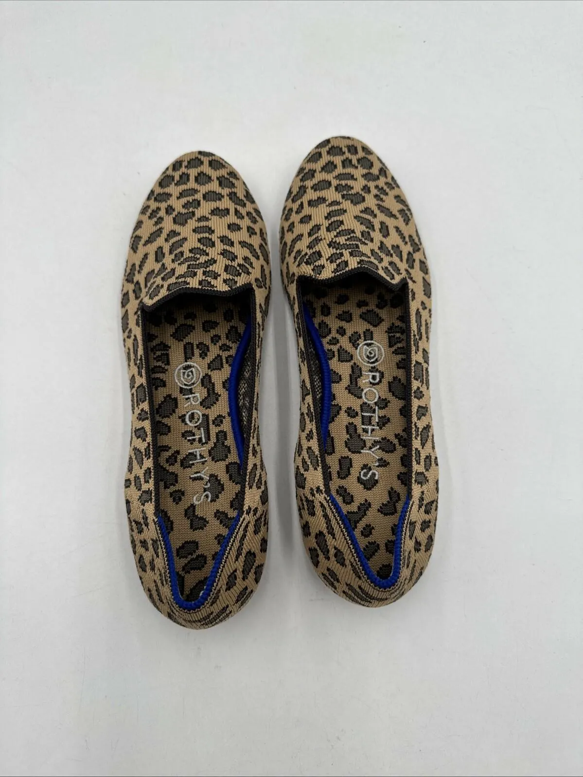 Women’s Rothy’s The Loafer Leopard Print Brown/Grey Size 5 - Like New