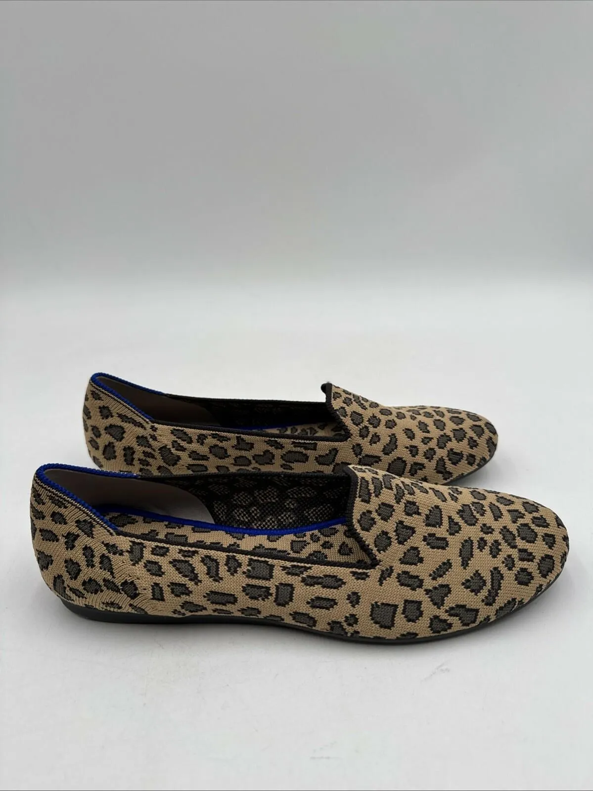 Women’s Rothy’s The Loafer Leopard Print Brown/Grey Size 5 - Like New