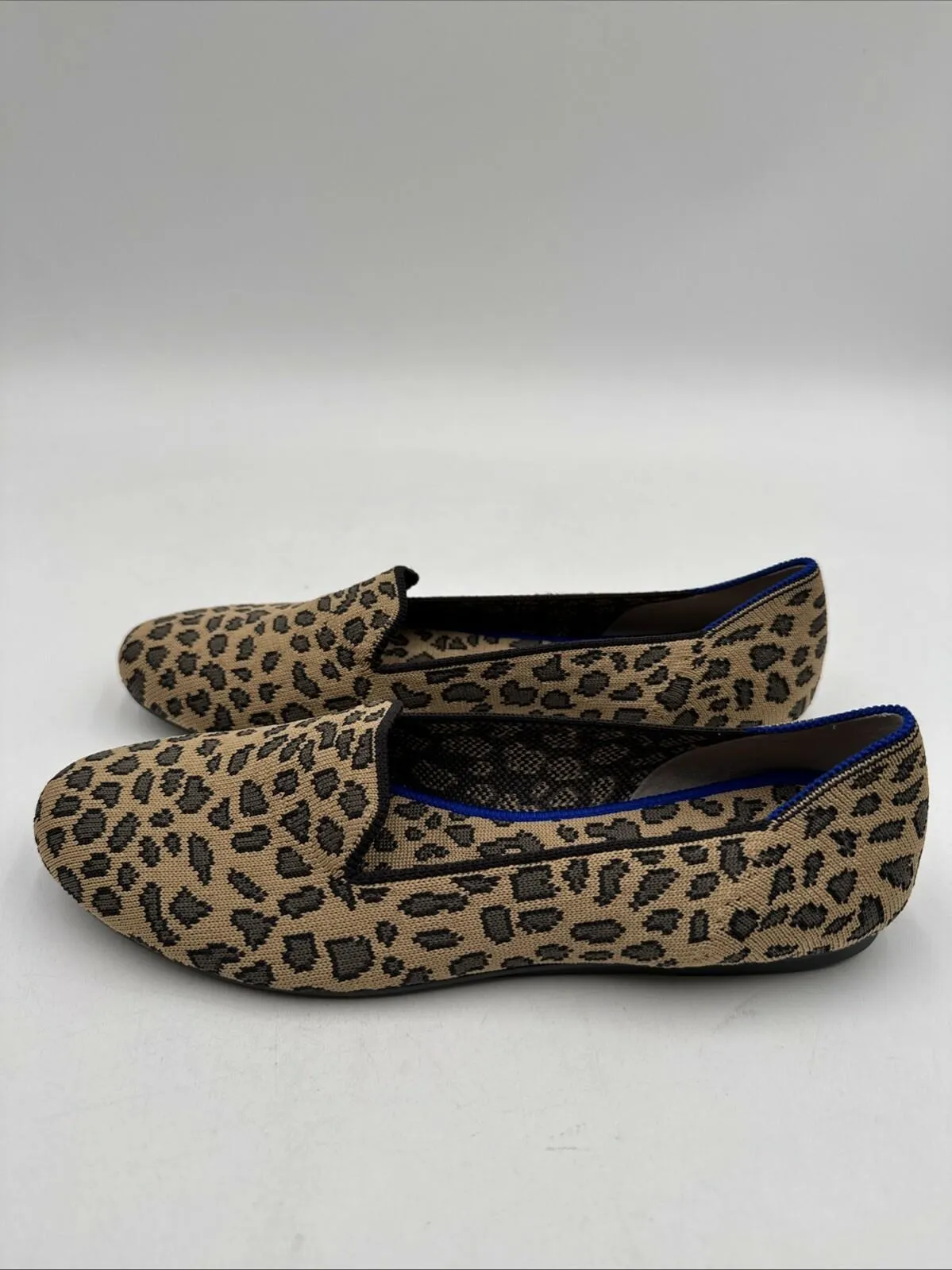 Women’s Rothy’s The Loafer Leopard Print Brown/Grey Size 5 - Like New