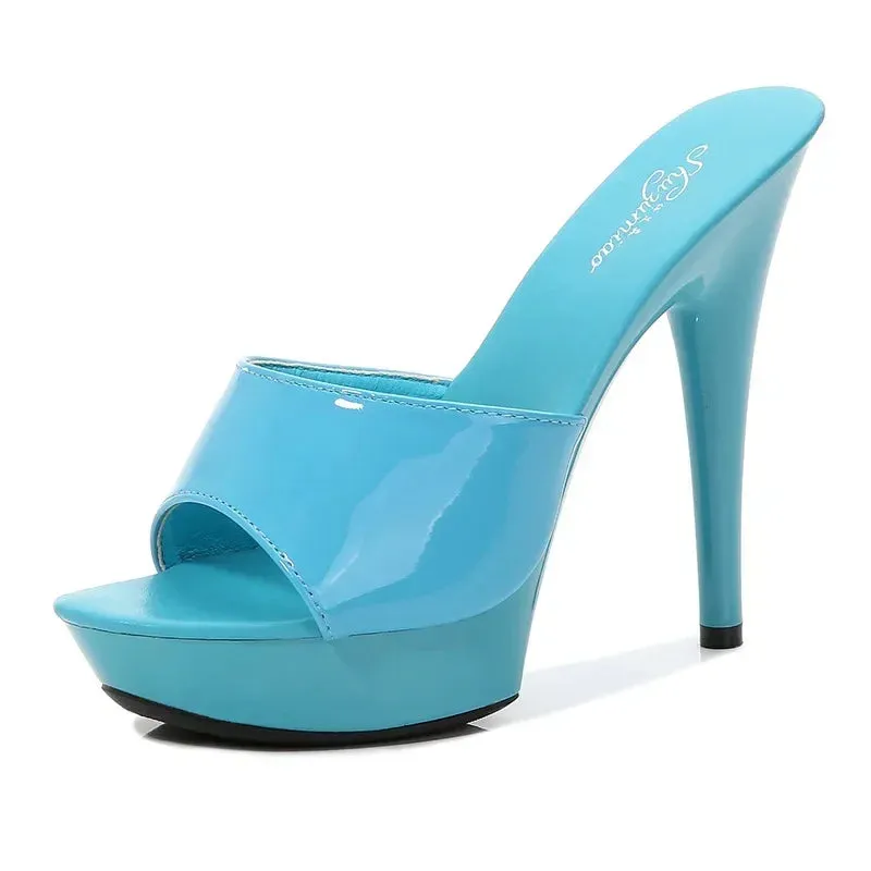 Women's Sexy Patent Leather Sandals