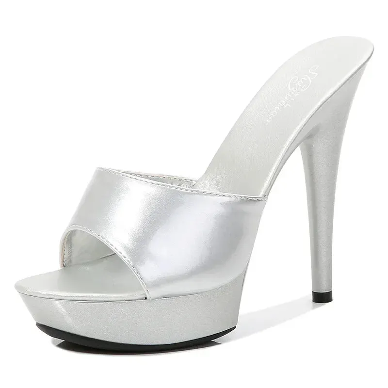 Women's Sexy Patent Leather Sandals