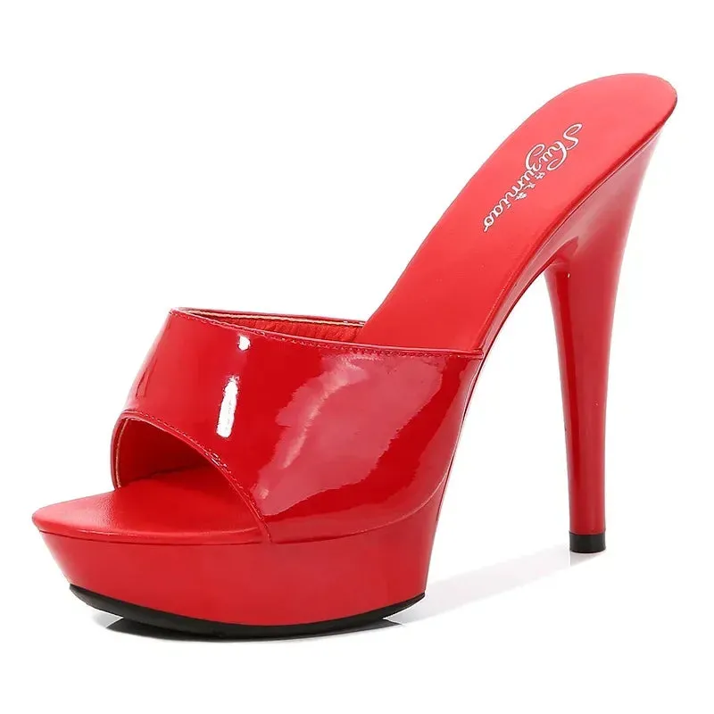 Women's Sexy Patent Leather Sandals