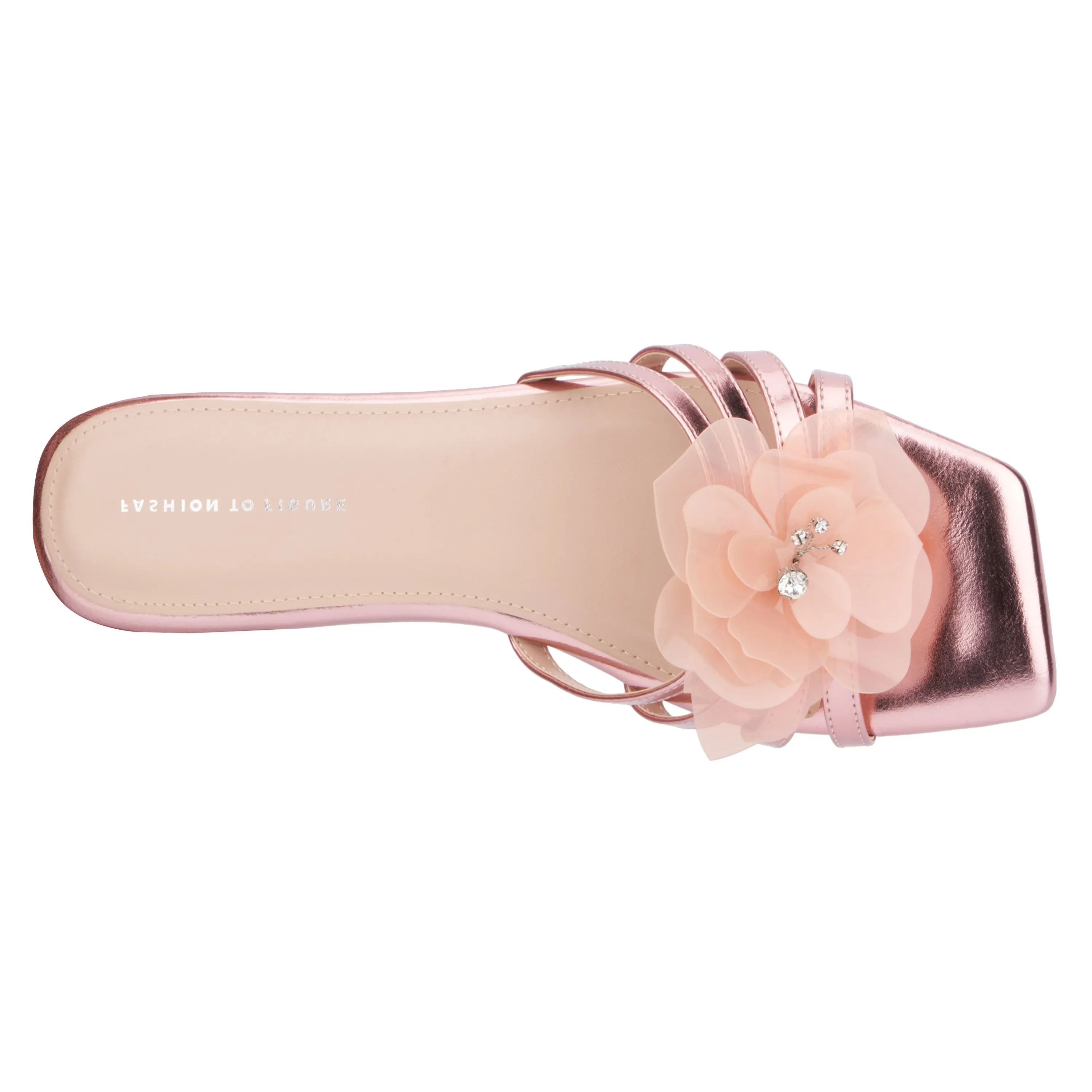 Women's Shayla Flat Sandal - Wide Width Slide Sandals