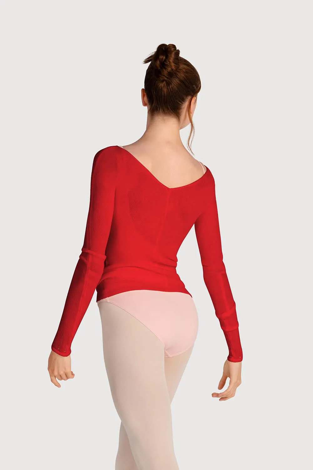 Z0105 - Bloch Kara Long Sleeve V Womens Top
