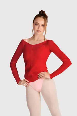 Z0105 - Bloch Kara Long Sleeve V Womens Top