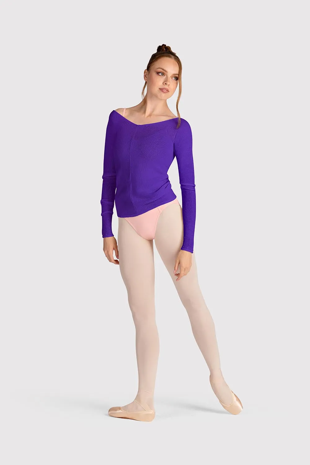 Z0105 - Bloch Kara Long Sleeve V Womens Top