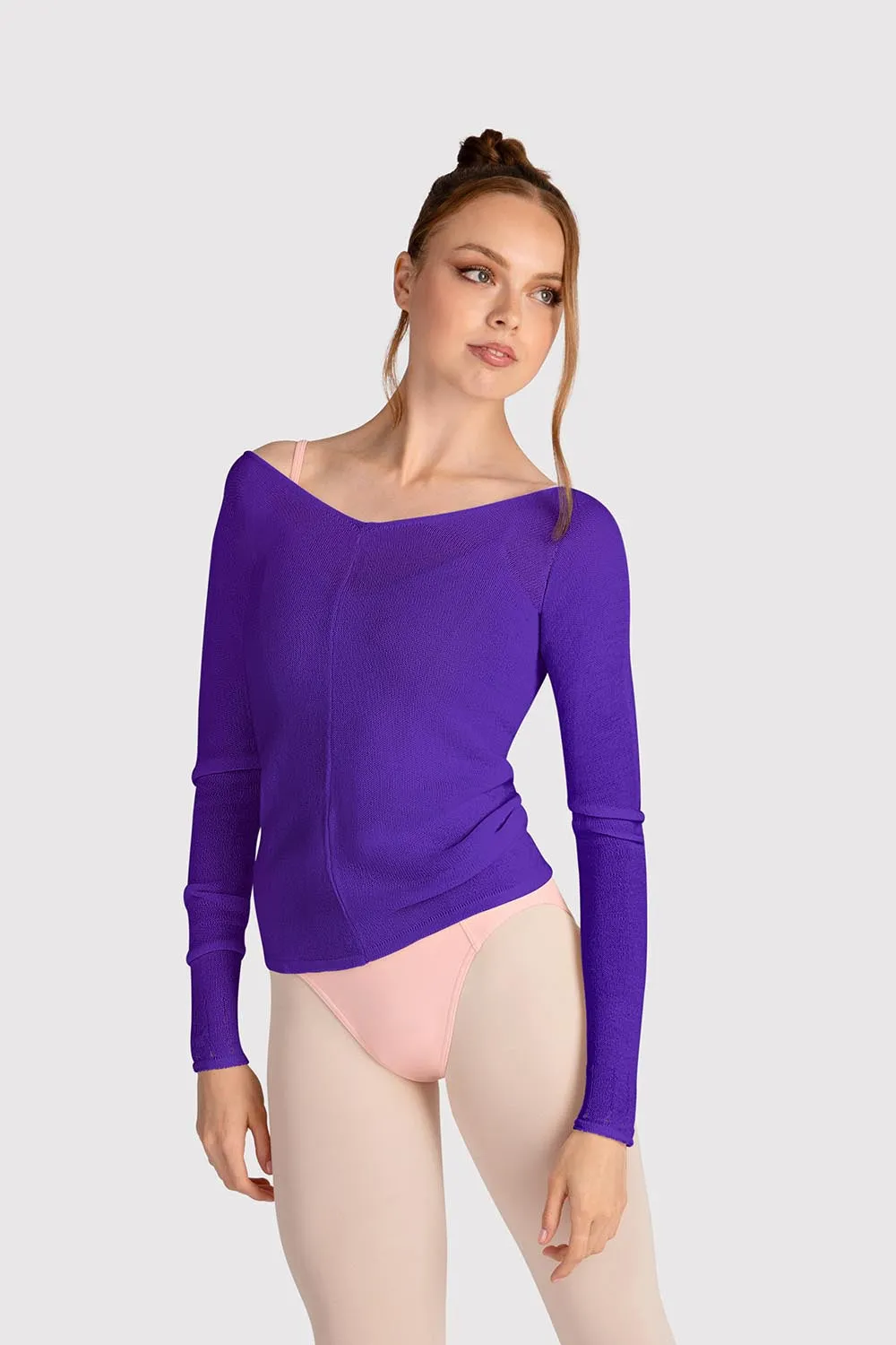 Z0105 - Bloch Kara Long Sleeve V Womens Top