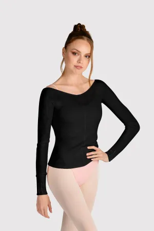 Z0105 - Bloch Kara Long Sleeve V Womens Top