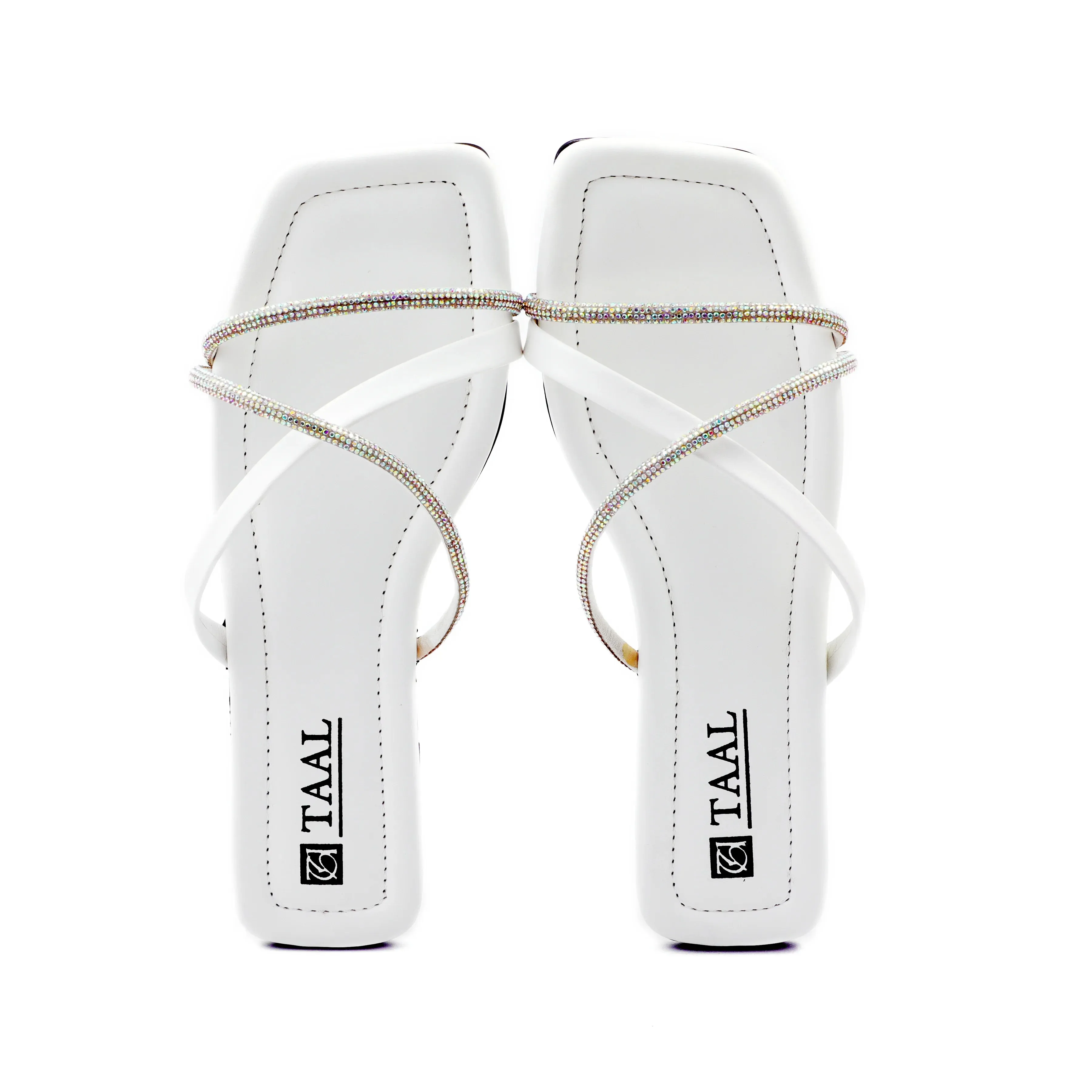 Zarika white Women Flat Slippers