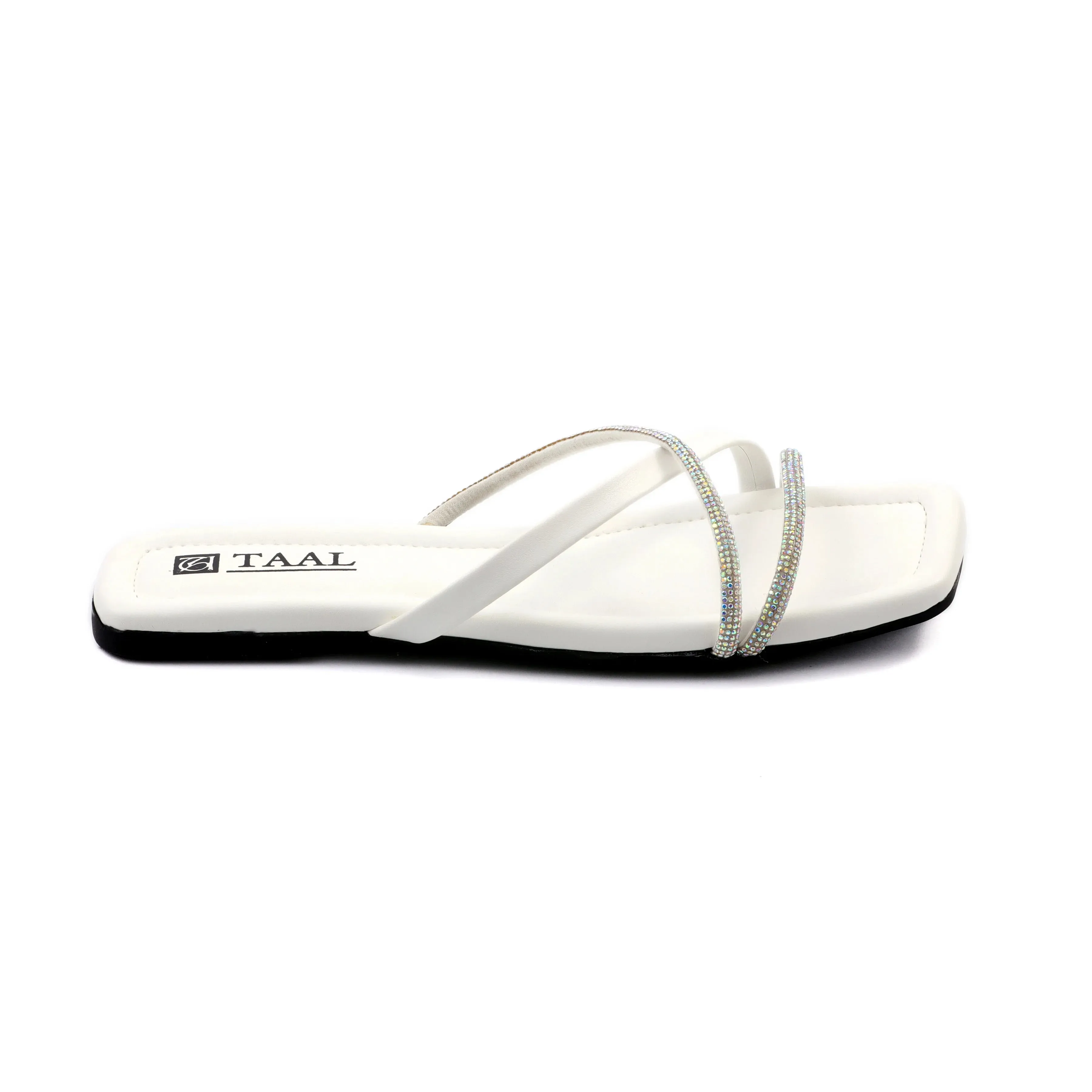 Zarika white Women Flat Slippers